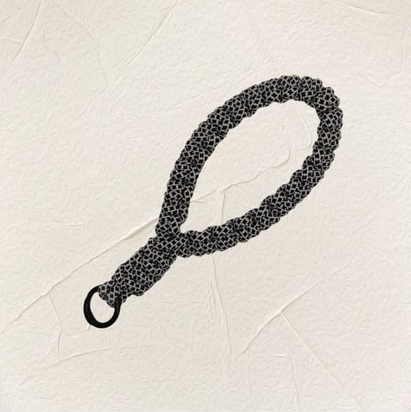 INF GT1908 Anti-Lost Telefon Lanyard Kedja Svart vit