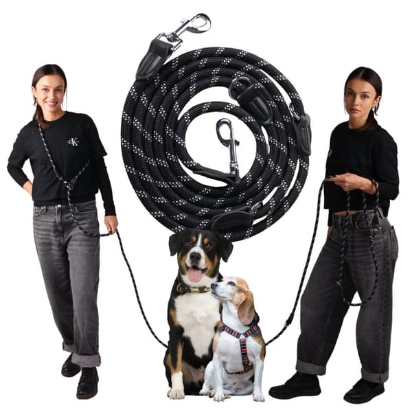 Hundetræningsline stærk lang tyk 10m