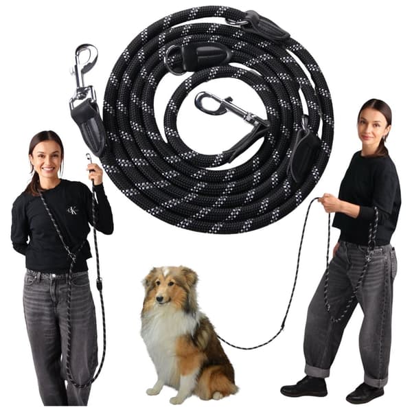 Hundetræningsline stærk lang tyk 10m