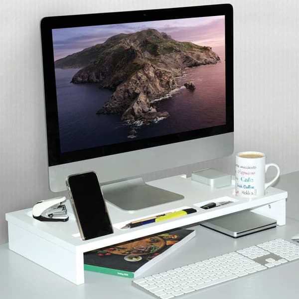 Monitorstativ Kesper, hvid