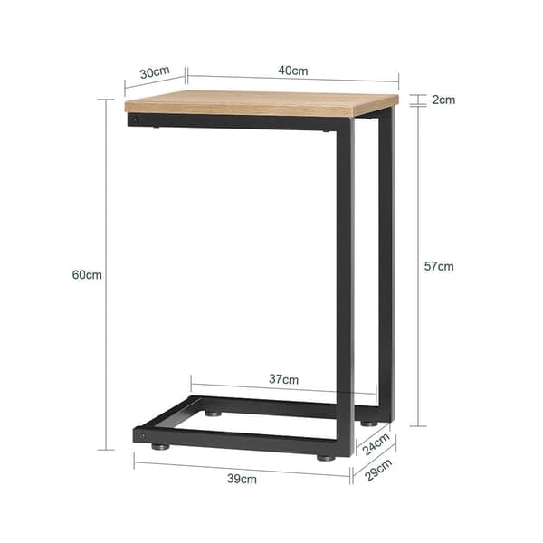 Kaffebord, FBT44-N, 40x30x60 cm, Svart