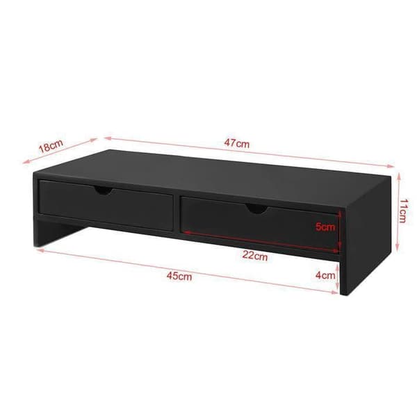 Monitorstativ, BBF02-SCH, 47x18x11 cm