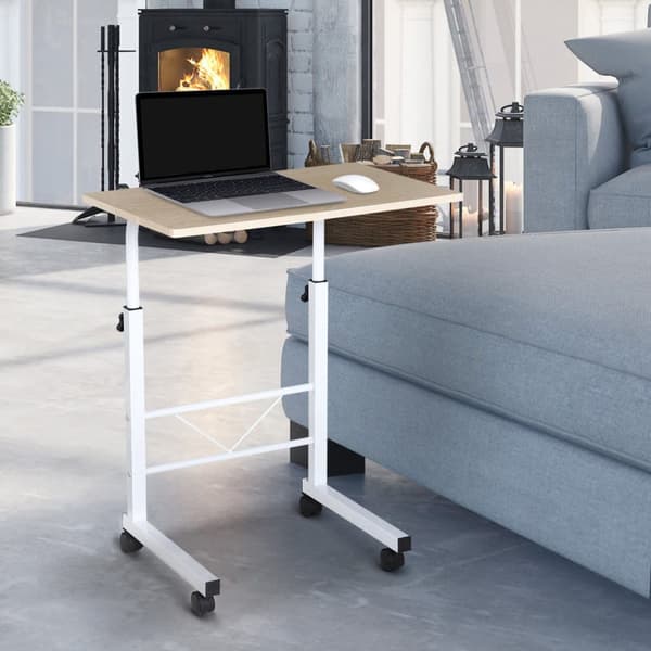 Sidobord, 60x40x68-78 cm, Vit