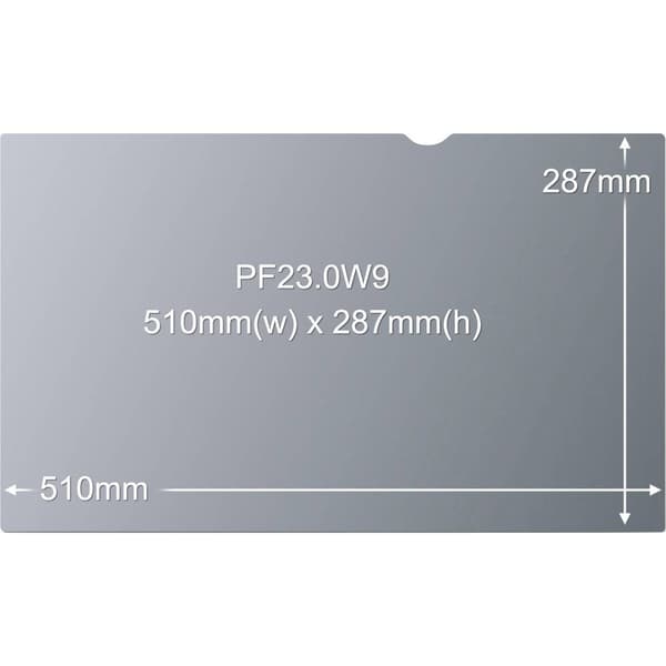 3M PF230W9B Skärmskyddsfilm Monitor 58,4 cm (23) Bild - Format: 16:9 98044054330 Universal
