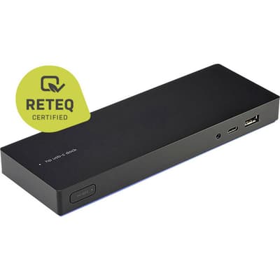 HP Notebook-dockningsstation Refurbished (mycket bra) Elite USB C Passar märke: HP Elitebook, Chromebook, ProBook, ZBook USB-C Power Delivery, inkl...