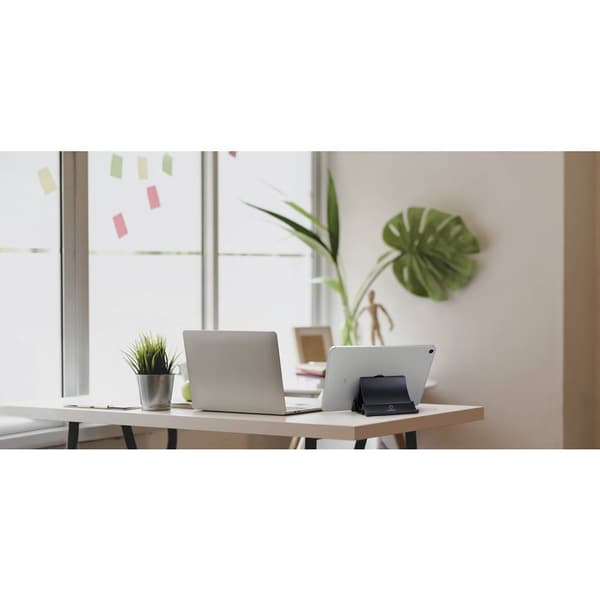 Renkforce RF-LTS-120 Notebook-stativ (De–i) Vertikalt 3-i-1-stativ för bärbara datorer, surfplattor och mobiltelefoner