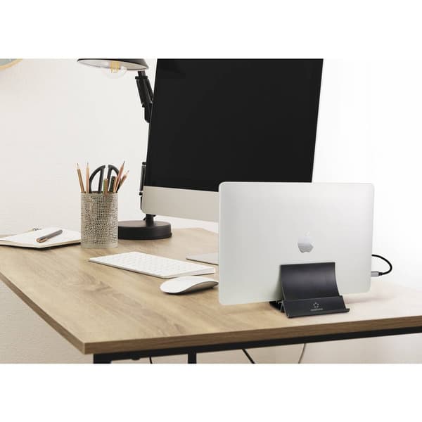Renkforce RF-LTS-120 Notebook-stativ (De–i) Vertikalt 3-i-1-stativ för bärbara datorer, surfplattor och mobiltelefoner