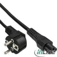 InLine - strømledning til notebook - 3-benet kobling - sort - 2,0m (16657D)