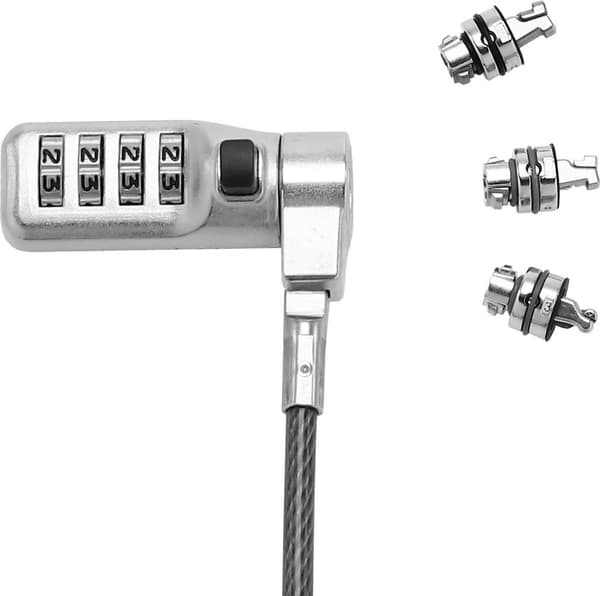 DICOTA - Säkerhetskabellås - Svart - 2 m (D31717)