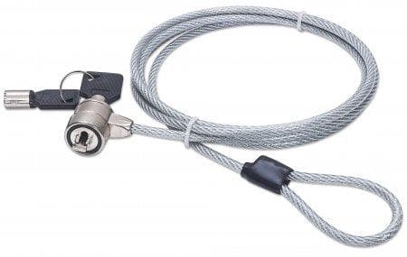 Manhattan Notebook Security Lock (1,4 m) stålkabel med nøgle 440271