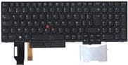 Lenovo - erstatningstastatur notebook - med trackpoint - baggrundsbelyst - AZERTY - Belgien - FRU