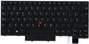Lenovo Chicony - erstatningstastatur Notebook - med Trackpoint, UltraNav - QWERTY - Spansk - sort - til ThinkPad T470 20HD, 20HE, 20JM, 20JN (01AX374)