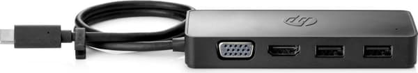 HP USB-C Travel Hub G2 - Kabelansluten - USB 3.2 Gen 1 (3.1 Gen 1) Typ-C - Svart - Kina - 107 mm - 41 mm (235N8AA)