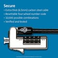Pikkukuva 2 / 6: ACCO/KENSINGTON KENSINGTON SLIM RESETETBLE Yhdistelmä kannettavan tietokoneen LOCK ULTRA FO (K60629WW)