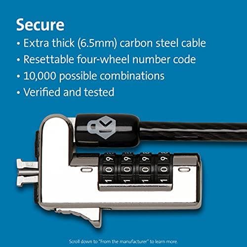 ACCO/KENSINGTON KENSINGTON SLIM RESETETBLE Yhdistelmä kannettavan tietokoneen LOCK ULTRA FO (K60629WW)