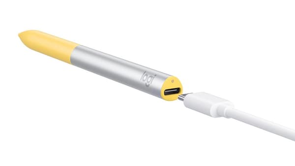 Logitech Pen - digital pen - trådløs - gul - til Acer Chromebook Enterprise 514, ASUS Chromebook Flip CM3, HP Chromebook x360