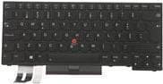 Lenovo Primax - Vaihtonäppäimistö Kannettava - Trackpointilla, UltraNav - taustavalaistu - QWERTY - portugali - musta - FRU - ThinkPad P14s Gen 1, P14