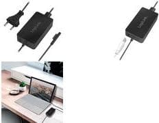 Logilink - Strømadapter - AC 100-240 V - 38,7 Watt - til Microsoft Surface Book, Laptop, Pro (midten af 2017), Pro 3, Pro 4, Pro 6 (PA0197) Sort