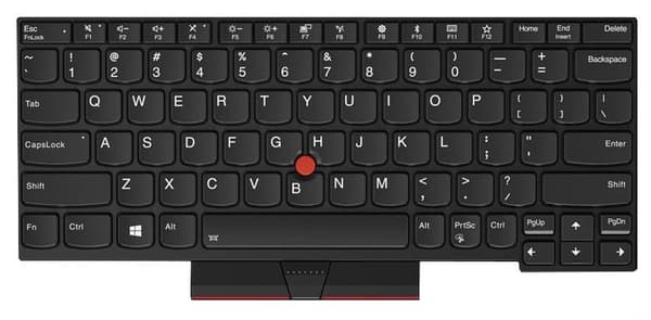 Lenovo 01YP132 kannettavan tietokoneen varaosanäppäimistö (01YP132)