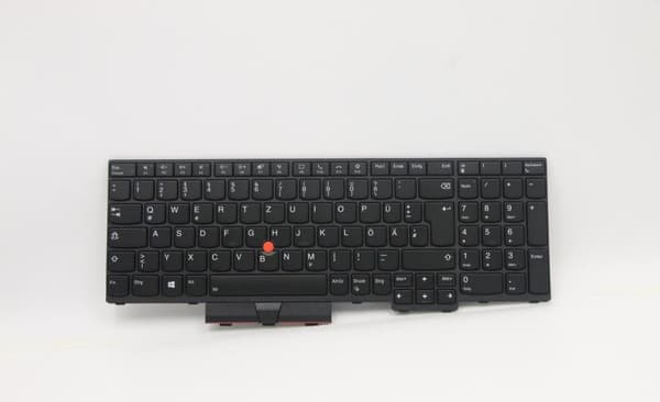 Lenovo Chicony - ersättningsdator för tangentbord - bakgrundsbelyst - tysk - svart - för ThinkPad L15 Gen 1 20U7, 20U8 (5N20W68228)