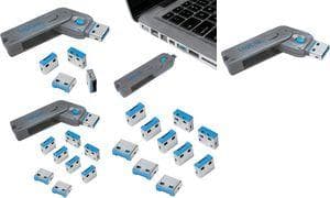 LogiLink - USB port blocker - Blå