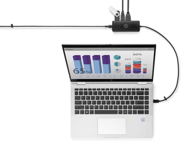 HP USB-C Travel Hub G2 - Dockingstation - USB-C - VGA, HDMI - Europa - til Chromebox G3 EliteBook 850 G8 EliteBook x360 Pro c645 ZBook Firefly 14 G8 1