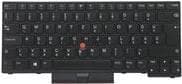Lenovo Chicony - Notebook för ersättning av tangentbord - tyska - svart - för ThinkPad P14s Gen 1 20S4, 20S5, T14 Gen 1 20UD, 20UE (5N20V43735)