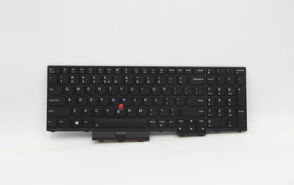 Lenovo Transimage - Erstatningstastatur notebook - med trackpoint - baggrundsbelyst - US med Euro symbol - sort - til ThinkPad P15 Gen 1 20ST, 20SU, T