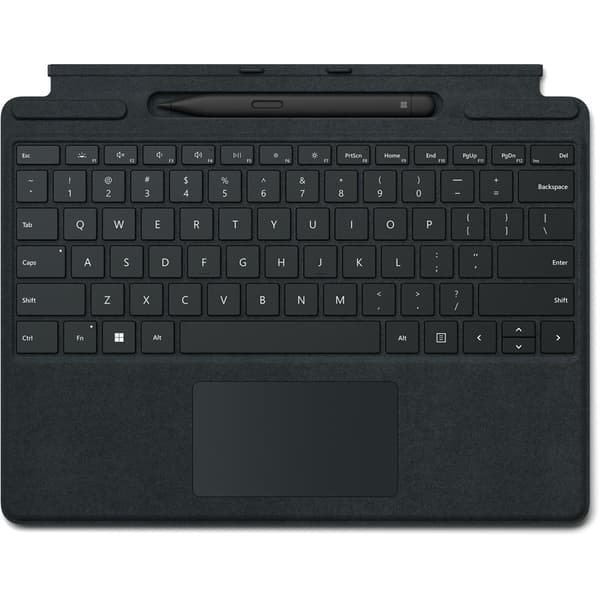 Microsoft Surface Pro Signature Keyboard - tastatur - med touchpad, accelerometer, Surface Slim Pen 2 opbevaring og opladningsholder - QWERTZ - Tysk -