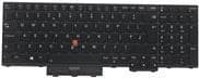 Lenovo Chicony - Vaihtonäppäimistön kannettava - ohjauspisteellä - taustavalaistu - QWERTY - GB - musta - FRU - ThinkPad P15 Gen 1:lle 20ST, 20SU, T15