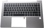 HP - Ersatztastatur Notebook - hinterleuchtet - Französisch - mit obere Abdeckung - for EliteBook 840 G8 (M36312-051)