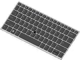 HP DualPoint - ersättande bärbar tangentbord - bakgrundsbelyst - Tyskland - för EliteBook 830 G5 (L13697-041)