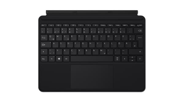 Microsoft Surface Go Type Cover - Keyboard - med pegefelt, accelerometer - baggrundsbelyst - Spansk - sort - kommercielt - til Surface Go, Go 2
