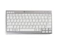 Pikkukuva 3 / 3: BakkerElkhuizen BNEU950WDE Compact Keyboard DE Ultraboard 950 valkoinen-hopea, harmaa/valkoinen