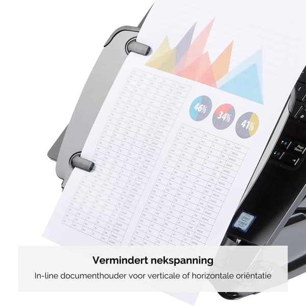Fellowes Laptop Stand Professional Series Metal, 3 højder Sort