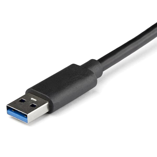 StarTech.com USB 3.0 till Dual Port Gigabit Ethernet LAN-adapter med USB-port - Svart - Nätverksadapter - USB 3.0 - GigE - 1000Base-T - 2 portar - Sva
