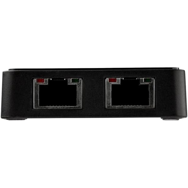 StarTech.com USB 3.0 till Dual Port Gigabit Ethernet LAN-adapter med USB-port - Svart - Nätverksadapter - USB 3.0 - GigE - 1000Base-T - 2 portar - Sva