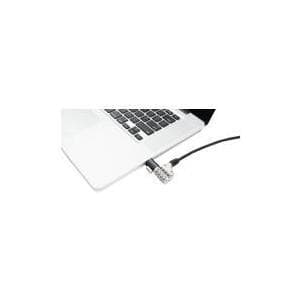 Maclocks 4-cifret universal bærbar kombinationslås [galvaniseret stål | Standard Kensington låseforbindelse | 1,8m længde] - CL37