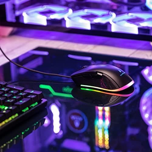 SUREFIRE BUZZARD CLAW GAM.MOUSE 6-KNAPPAR MUS MED RGB (48836)