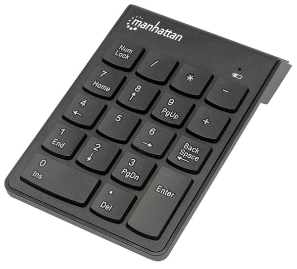 Manhattan Numeric - Näppäimistö - langaton - 2,4 GHz - musta musta