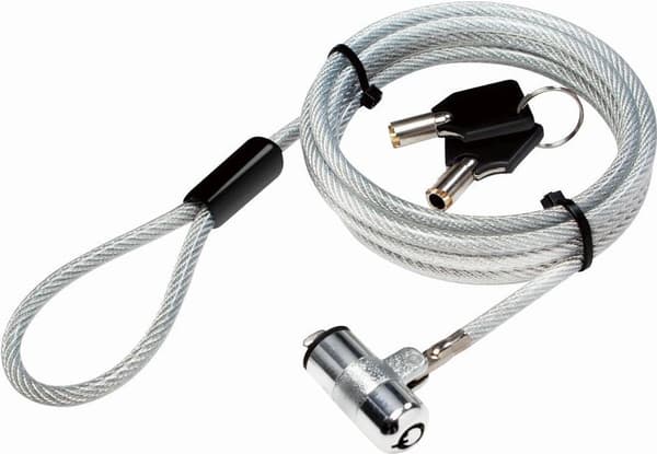 LogiLink NBS009 - 2 nycklar - 1,8 m - 1,5 cm - silver - T-bar - Ultra slim notebook (NBS009)