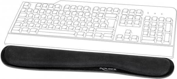 DeLOCK til Keyboard / Laptop - Detailhandel - Håndledspude - Sort