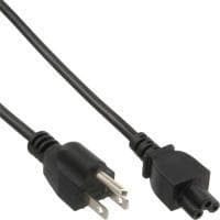 InLine netledning USA netstik - 3-benet/stik 2,0 m sort (16656U)