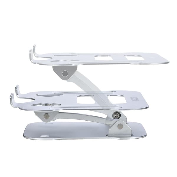 StarTech.com Bärbar datorställ för skrivbord, Ergonomiskt bärbar stativ justerbar höjd, aluminium, bärbar, stöder upp till 22lb (10 kg), hopfällbar bä
