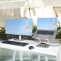 Miniatyrbild 10 av 11: StarTech.com Bärbar datorställ för skrivbord, Ergonomiskt bärbar stativ justerbar höjd, aluminium, bärbar, stöder upp till 22lb (10 kg), hopfällbar bä