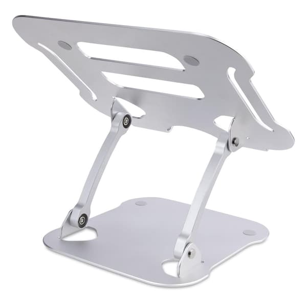 StarTech.com Bärbar datorställ för skrivbord, Ergonomiskt bärbar stativ justerbar höjd, aluminium, bärbar, stöder upp till 22lb (10 kg), hopfällbar bä
