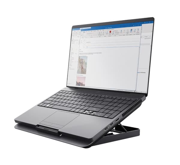 Trust Exto - Kylstativ för laptop med stor fläkt på 180 mm - Grå