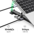Miniatyrbillede 8 af 9: UGREEN X-Kit Ergonomic Laptop Stand med 5-i-1 USB-C Dock Sort