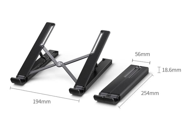 UGREEN X-Kit Ergonomic Laptop Stand med 5-i-1 USB-C Dock Sort