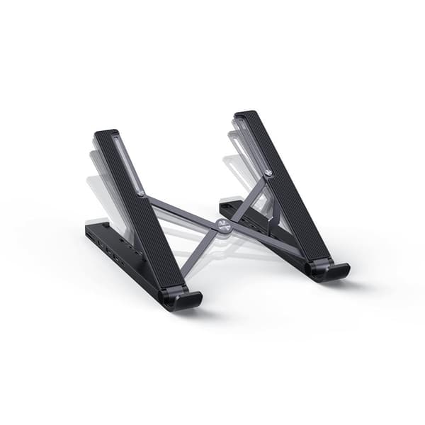 UGREEN X-Kit Ergonomic Laptop Stand med 5-i-1 USB-C Dock Sort